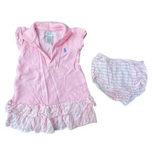 Ralph Lauren Dress and Diaper Cover 9M
